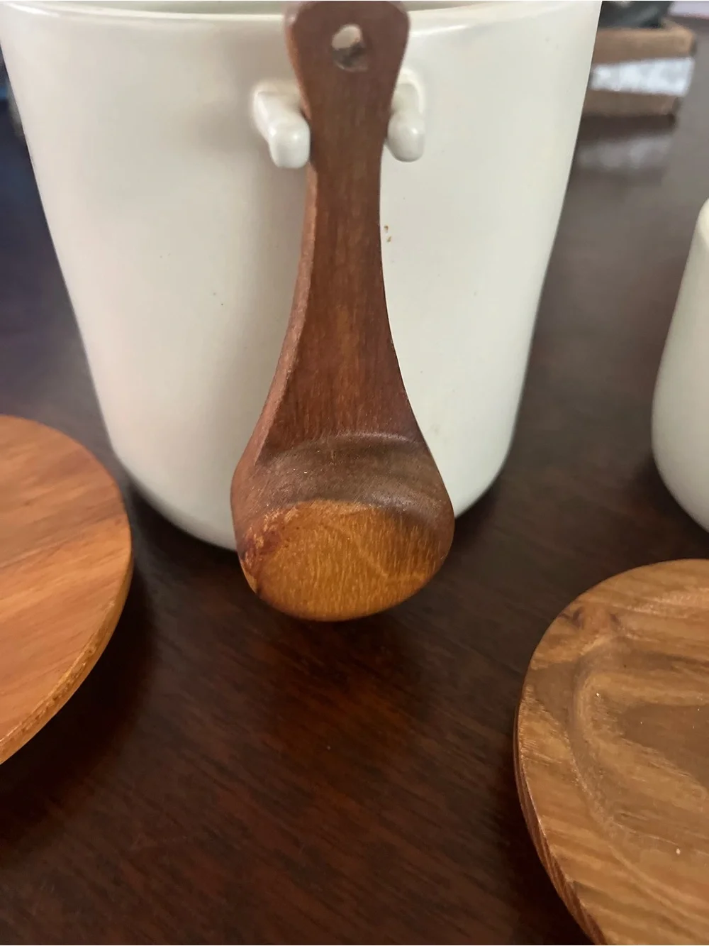 Kitchen Decor- Coffee w/spoon and sugar bowls.